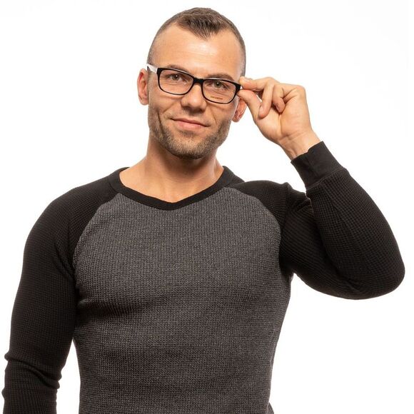 Zadig & Voltaire ZV3602 Black Rectangle Eyeglasses Unisex Black Frames - Picture 5 of 5